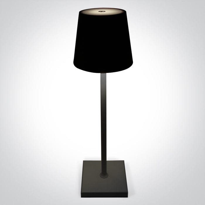 Black Rechargeable table lamp 61082/B/RGBW