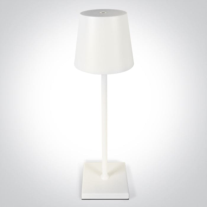 White Rechargeable table lamp 61082/W