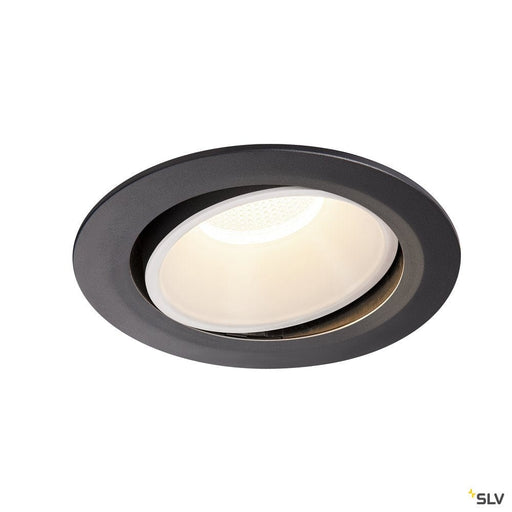 Numinos Dl Xl, Indoor Led Recessed Ceiling Light Black/white 4000k 40° Gimballed, Rotating And Pivoting - Toplightco