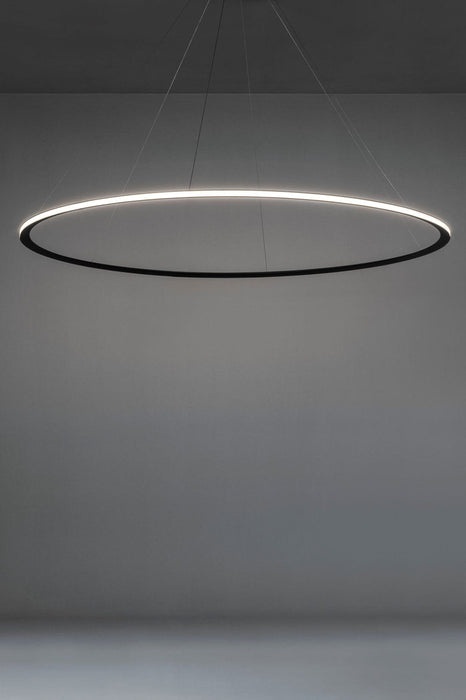 PENDANT CIRCULAR OUTWARD Ø1200 RECESSED LED 72 LED WARM-WHITE 3000K ON-OFF WHIT