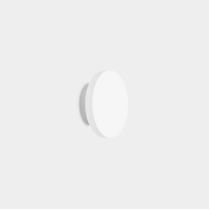 WALL FIXTURE GES DECO ROUND Ø150MM LED 4 LED WARM-WHITE 3000K ON-OFF WHITE 386L 05-7641-14-14