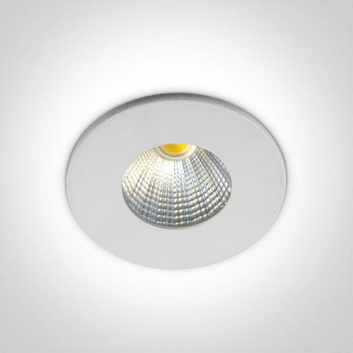 Recessed LED Spotlight White Circular Cool White LED Dimmable 270lm@700mA Aluminium One Light SKU:10103B/W/C - Toplightco