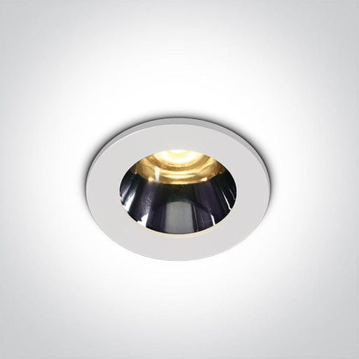 White 3W Low Glare recessed spotlight, IP20.

Complete with 700mA driver.

 One Light SKU:10103H/W/W