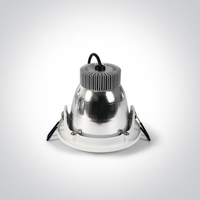 LED Downlight White Circular Cool White LED Dimmable LED built in 410lm 5W Die Cast One Light SKU:10105K/W/C - Toplightco