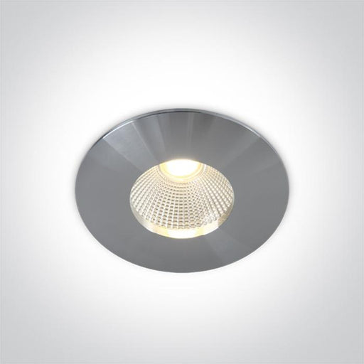 LED Spotlight Aluminium Circular Warm White LED Outdoor 1100lm Natural Aluminium One Light SKU:10112P/AL/W - Toplightco