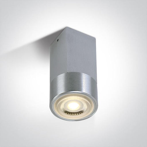 Wall & Ceiling Light Aluminium Circular Replaceable lamp 50W Natural Aluminium One Light SKU:12126/AL - Toplightco