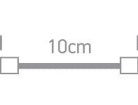 10cm CORNER CABLE FOR BL TUBE One Light SKU:38007B - Toplightco