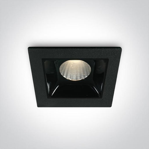 LED Spotlight Black Rectangular Warm White LED 160lm Die Cast One Light SKU:50102B/B/W - Toplightco