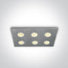 LED Spotlight Aluminium Rectangular Daylight LED Dimmable 360lm Natural Aluminium One Light SKU:50601L/D/35 - Toplightco