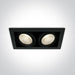 LED Downlight Black Rectangular Warm White LED built in 2x2600lm 2x30W Aluminium One Light SKU:51230/B/W - Toplightco
