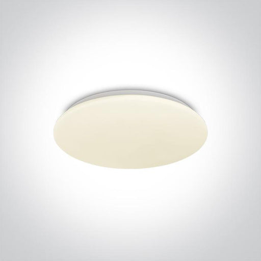 Ceiling Light White Circular Warm White LED built in 1700lm 24W Metal One Light SKU:62026B/W - Toplightco