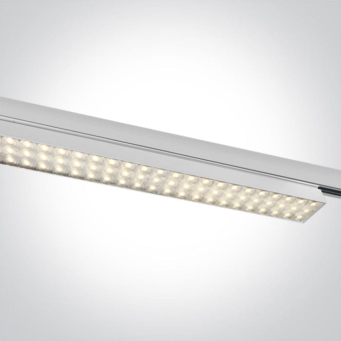 White Led 60w Warm White Linear Track Light Ip20 230v - Toplightco