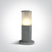 Light Post Grey Circular Outdoor Replaceable lamp 20W Die Cast One Light SKU:67100/G - Toplightco