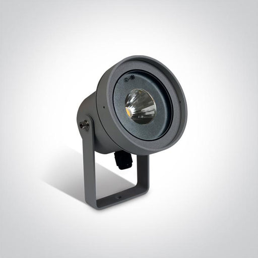 Garden Spike Light Anthracite Circular Warm white LED Outdoor LED built in 700lm 9W Die Cast One Light SKU:67196C/AN/W - Toplightco