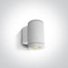 Wall & Ceiling Light White Circular Outdoor Replaceable lamp 20W Die Cast One Light SKU:67400D/W - Toplightco
