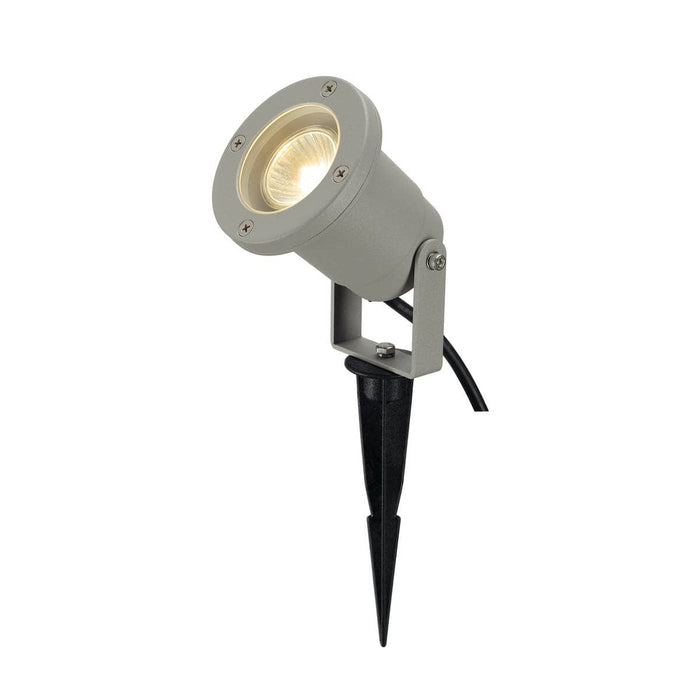 SLV 227418 NAUTILUS SPIKE, silver-grey, GU10, max. 35W, incl. 1.5m cable with mains plug - Toplightco