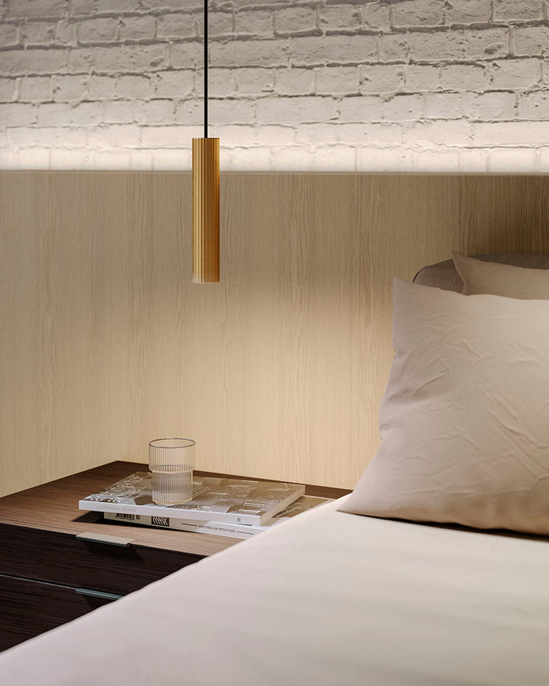 PENDANT PROLIX SURFACE LED 7.6 LED WARM-WHITE 2700K PHASE CUT MATTE GOLD 217LM 00-8513-DN-DN