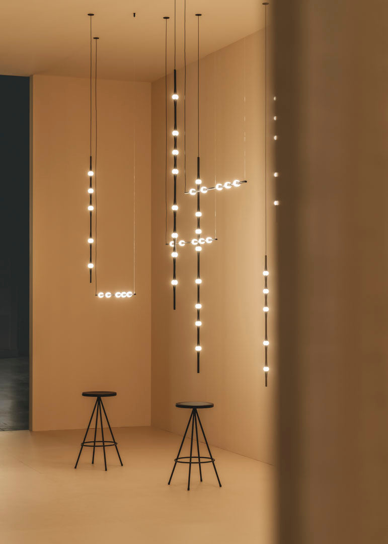 PENDANT DEW VERTICAL 992MM MINI LED 13 LED WARM-WHITE 2700K DALI-2 / PUSH / 1-10