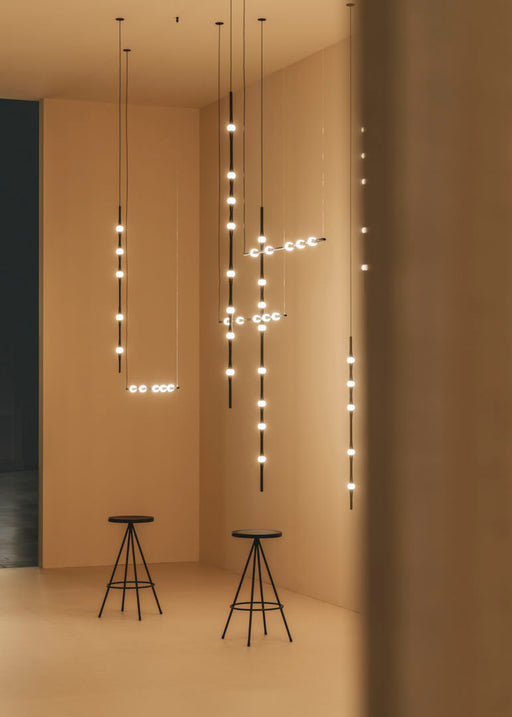 PENDANT DEW VERTICAL 1700MM RECESSED LED 21.1 LED WARM-WHITE 2700K DALI-2 / PUSH