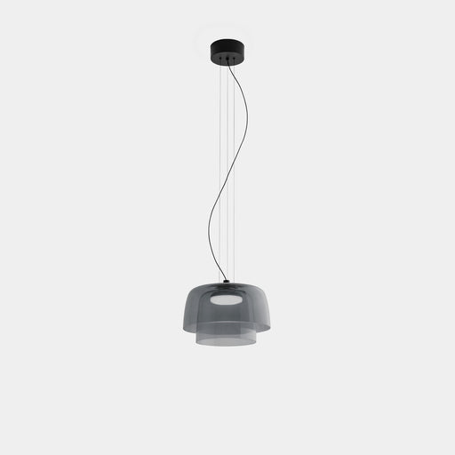 Levels 2 Bodies Ø320mm + Ø220mm Pendant | 19.0W 2700K CRI92 Phase Cut | Black | 00-A027-05-12