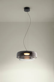 PENDANT LEVELS 2 BODIES Ã˜420MM + Ã˜320MM LED 19W SW 2700-3000-4000K CASAMBI BLA