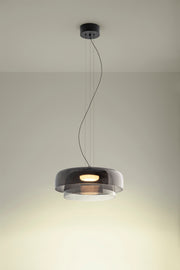 PENDANT LEVELS 2 BODIES Ã˜420MM + Ã˜320MM LED 19W SW 2700-3000-4000K CASAMBI BLA