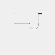 Tubs Modular Pendant Lineal Single with Arch Pendant | 28.1W 2700K CRI92 DALI | Black | 00-A309-05-M1