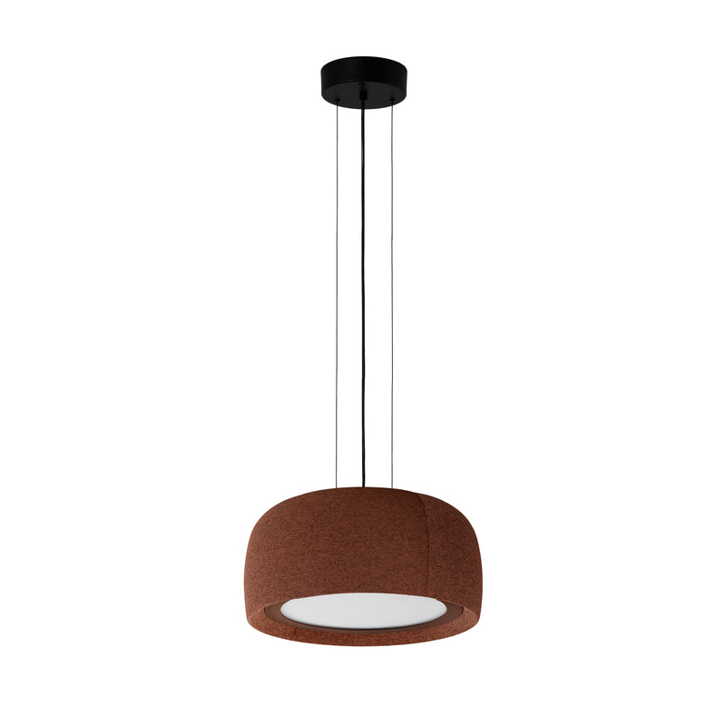 Gong Microprisma Ø340 Pendant | 15.0W 2700K CRI92 Phase Cut | Mahogany Brown | 00-A350-W1-L1