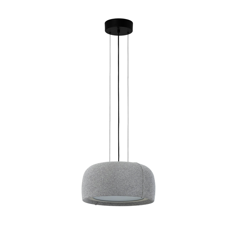 Gong Microprisma Ø340 Pendant | 15.0W 3000K CRI92 Phase Cut | Silk Gray | 00-A352-FB-FA