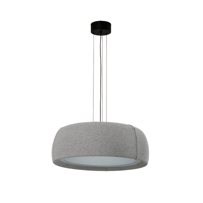 Gong Microprisma Ø600 Pendant | 28.0W 3000K CRI92 DALI-2 / Push | Silk Gray | 00-A367-FB-FA