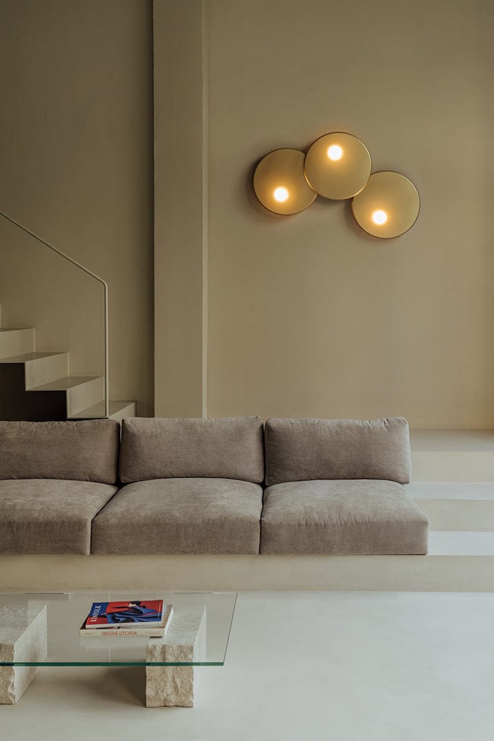 WALL FIXTURE TRIP TRIPLE Ø460MM / Ø460MM / Ø460MM E14 27 MATTE GOLD 05-8362-05-DN