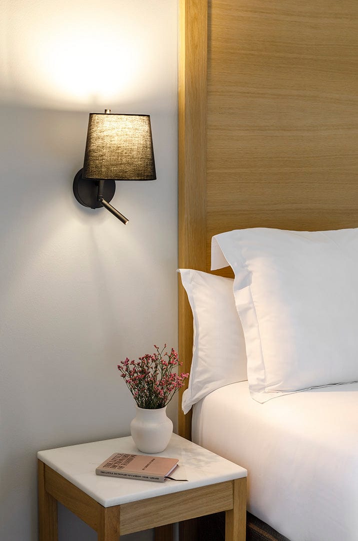 WALL FIXTURE CLIP LED E27 17.4 LED WARM-WHITE 2700K ON-OFF BLACK 53LM 05-8540-05-82