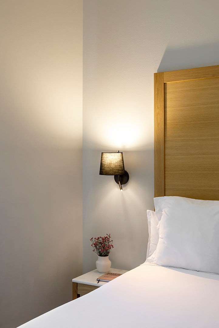 WALL FIXTURE CLIP LED E27 17.4 LED WARM-WHITE 2700K ON-OFF BLACK 53LM 05-8540-05-82