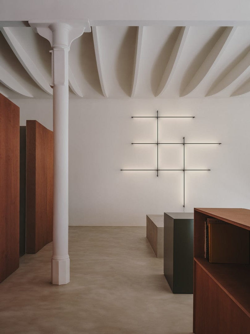 WALL FIXTURE TUBS MODULAR RETICLE LED 149.2 LED WARM-WHITE 2700K DALI BLACK 1162