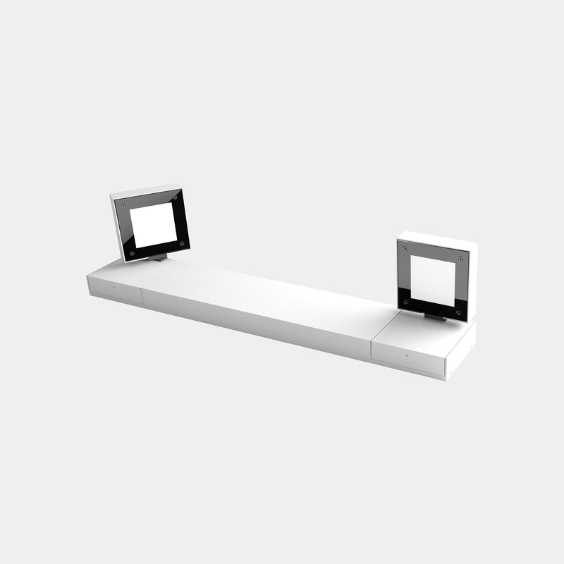 WALL FIXTURE IP66 MODIS OPAL DOUBLE 800MM LED 26.4W SW 2700-3200-4000K CASAMBI W