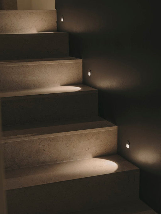 RECESSED WALL LIGHTING IP66 BAT ROUND OVAL LED 3 3000K ON-OFF URBAN GREY 77LM
