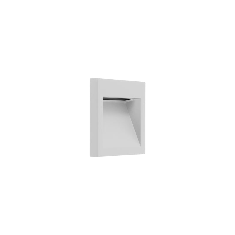 Micenas Asymmetrical Square Small Recessed Wall Light | 3.0W 2700K CRI80 | White | 05-E200-14-CK