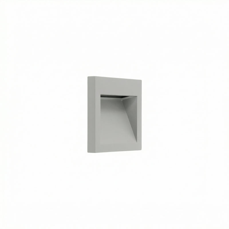 Micenas Asymmetrical Square Small Recessed Wall Light | 3.0W 2700K CRI80 | Grey | 05-E200-34-CK