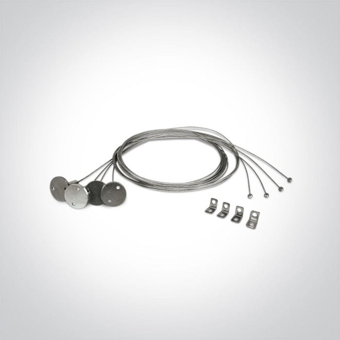 SUSPENSION KIT FOR LED PANELS. One Light. 050017