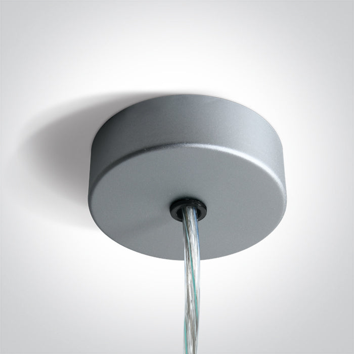 050122/G GREY ROUND SUSPENSION BASE FOR PROFILES