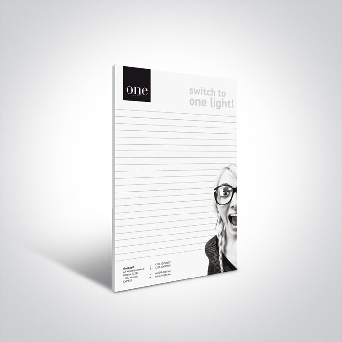 060010 ONE LIGHT NOTE PAD 100 pages