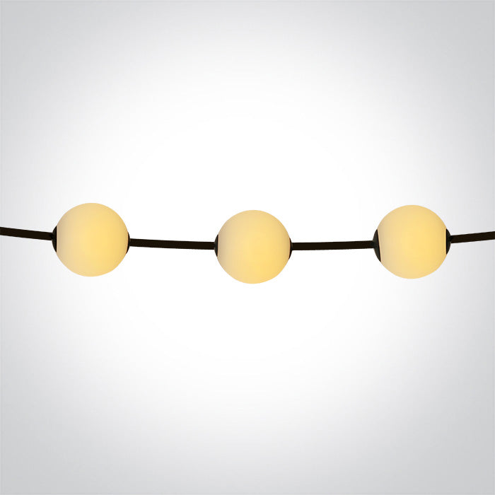 0998/B: 6x1W LED balls, IP65.  Total length 650cm.  Complete with SCHUKO driver.  .   .