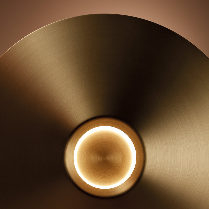 TABLE LAMP H LED 16.3 LED WARM-WHITE 2700K ON-OFF MATTE GOLD 570LM 10-7742-DN-DN