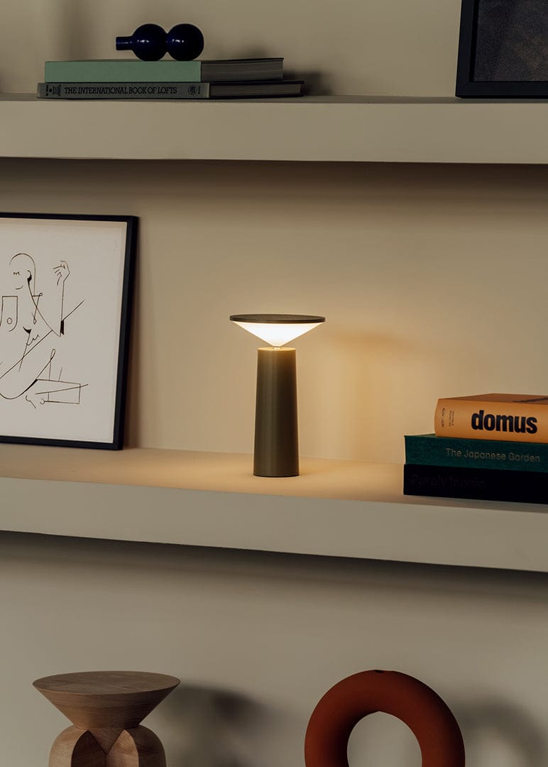 TABLE LAMP COCKTAIL LED 3.5 LED WARM-WHITE 2700K TOUCH DIMMING OLIVE GREY 154LM 10-8327-EX-EX