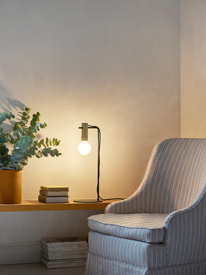 TABLE LAMP NUDE CURVED E27 15 MATTE GOLD 10-8518-05-DN