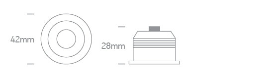 10103B/W/V: 3W CCT Variable COB LED recessed spot IP20.  Requires 350mA driver.  ..