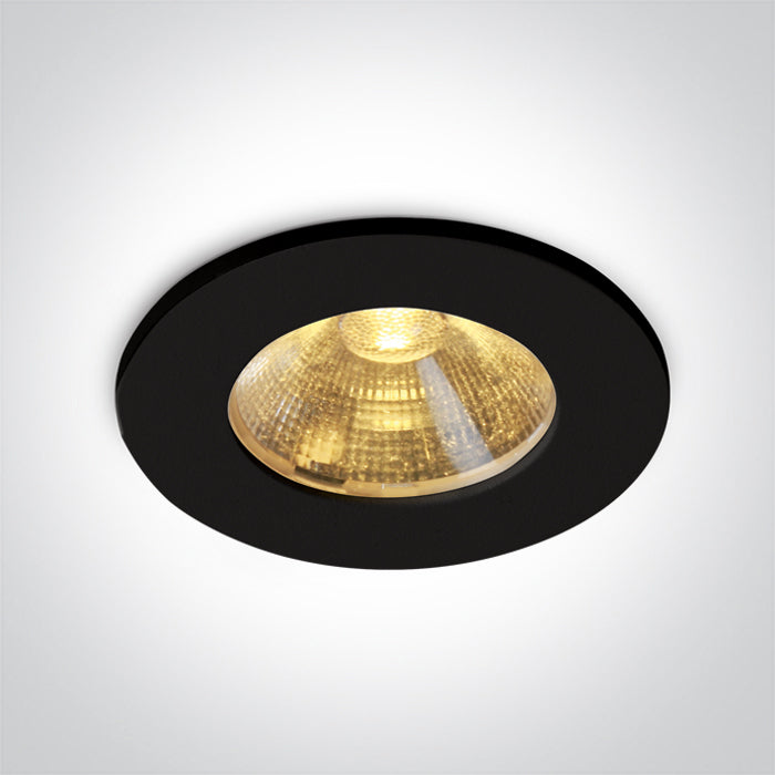 10103C/B/W: 3W COB LED recessed spot suitable for indoor installation, IP20. Requires 350mA driver. ..