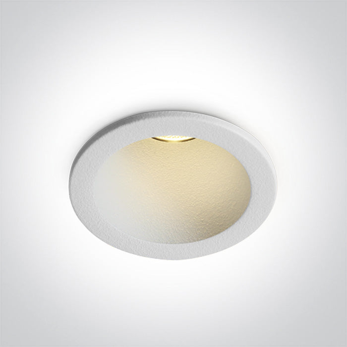 10103J/W/W: 3W COB LED recessed spot IP20.  Complete with non-dimmable driver.  ..
