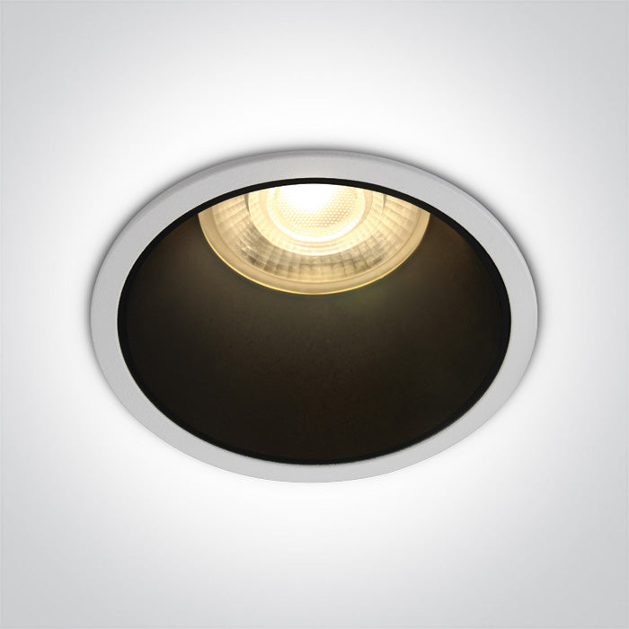10105AD/W/B WHITE GU10 10W BLACK REFLECTOR DARK LIGHT