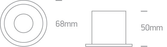 10105D8/W/BS: Dark Light Recessed MR16 spot with GU10 lampholder.   ... Available in White-Brass